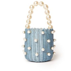 btb Los Angeles Chloe Bucket Bag in Sky/Pearl - NWT!